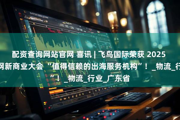 配资查询网站官网 喜讯 | 飞鸟国际荣获 2025 IEBE 互联网新商业大会 “值得信赖的出海服务机构”！_物流_行业_广东省